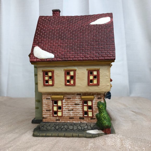 Pottery Shop Christmas Holiday Village Collectible Glitter Detail - Picture 4 of 14